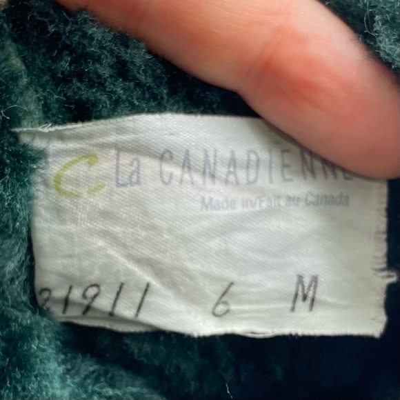 La Canadienne Green Leather Suede Shearling Winter Boot Size 6 - Picture 7 of 9